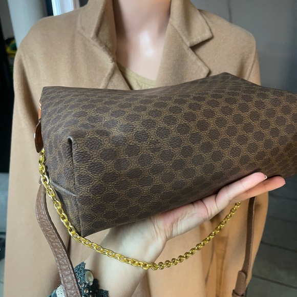 Authentic vintage CELINE LEATGER CLUTCH crossbody BAG MC98/1 (A2041) - Picture 8 of 14